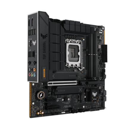 Фото ASUS TUF GAMING B760M-PLUS WIFI II, LGA1700, B760, 4*DDR5, 4*SATA, 3*M.2, 3*USB 3.2, 4*USB 2.0, Type-C, 1*PCIx16, 1*PCIx4, 1*PCIx1, DP+HDMI, mATX; 90MB1HE0-M0EAY0