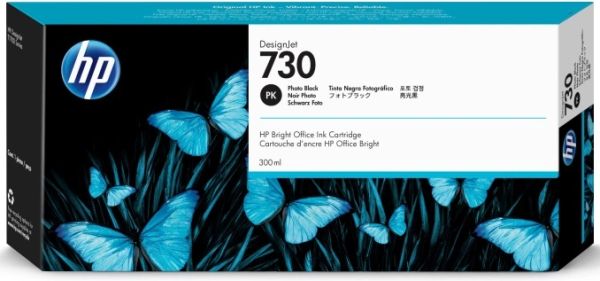 Cartridge HP 730 для DesignJet T1600/T1700/T2600, 300 мл, черный фото
