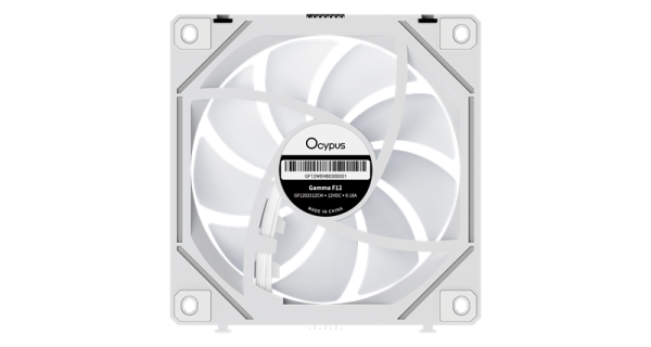 Фото Ocypus Gamma F12 UNI WH ARGB REVERSE BLADE 3 IN 1, 3x120x120x25mm, 4-PIN PWM, 800-1800 RPM, 31 DBA MAX, HYDRO BEARING