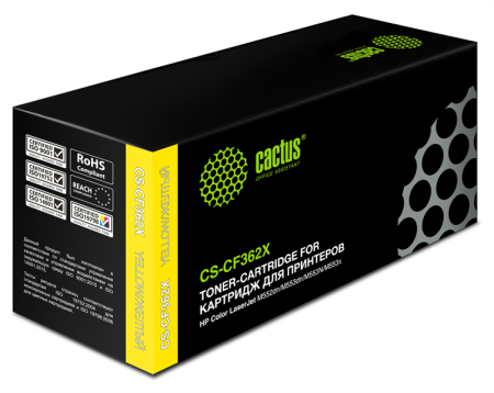 Фото Cactus CS-CF362X CF362X желтый (9500стр.) для HP CLJ M552dn/M553dn