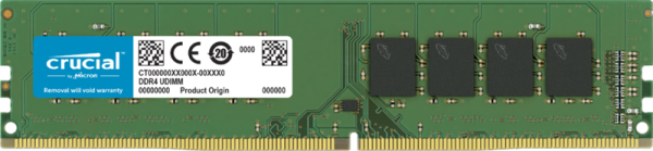 Crucial by Micron DDR4 16GB 3200MHz UDIMM (PC4-25600) CL22 1.2V, 1 Year Warrаnty OEM