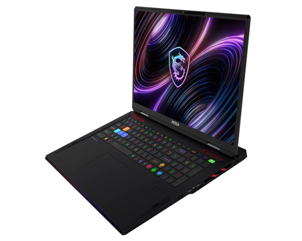 Фото MSI Raider 18 Max HX A2WI-1048RU Ultra 9 290HX 18" 16:10 UHD+ (3840x2400)120Hz DDR5 32GB (16GB*2),2TB SSD,NV RTX 5080 (16GB GDDR7),99Whr,3,6kg,2y,Win11Home,Black