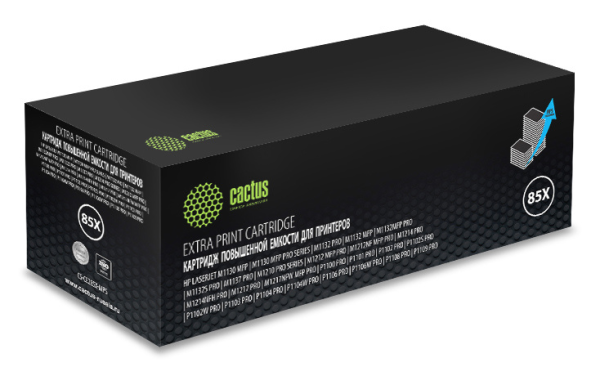 Картридж лазерный Cactus CS-CE285X-MPS CE285X черный (3000стр.) для HP LJ M1130 MFP/ M1132MFP Pro/P1102s Pro/ P1103 Pro