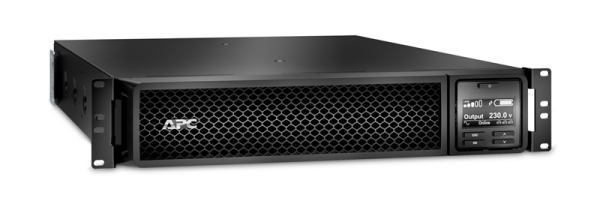 Источник бесперебойного питания мощностью 2200ВА для серверных систем APC Smart-UPS SRT RM, 2200VA/1980W, On-Line, Extended-run, Rack 2U, Out: 8xC13 2xC19, Black, Pre-Inst. Web/SNMP, 1 year warranty