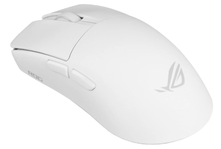 Фото ASUS ROG ROG HARPE II ACE, 48g, Wired, 2.4GHz RF, Bluetooth 5.1, 442K DPI sensor, 5 Programmable Buttons, White