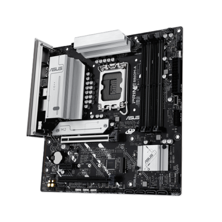 Фото ASUS PRIME B860M-A-CSM, LGA1851, B860, 4*DDR5, 4*SATA, 2*M.2, 2*USB 3.2, 4*USB 2.0, Type-C, 2*PCIx16, 1*PCIx1, 2*DP+HDMI, mATX; 90MB1K00-M0EAYC