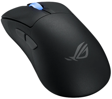 Фото ASUS ROG KERIS II WIRELESS ACE, 54g, 2.4GHz RF, Bluetooth, 42K DPI Sensor, 5 Programmable Buttons, Black