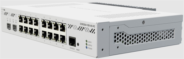 Фото MikroTik Cloud Core Router CCR2004-16G-2S+PC MikroTik 16*1Gbit RJ45, 2*10Gbit SFP+ Passive Cooling