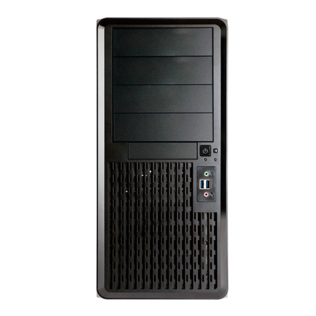 Фото Midi Tower InWin PE689 Black 650W B65E 80plus Bronze USB3.0*2+A(HD)+front fan 120mm*1+rear fan 120mm*1+ 2*2SATA+1*1SATA / holes for SL20” RACKMOUNT