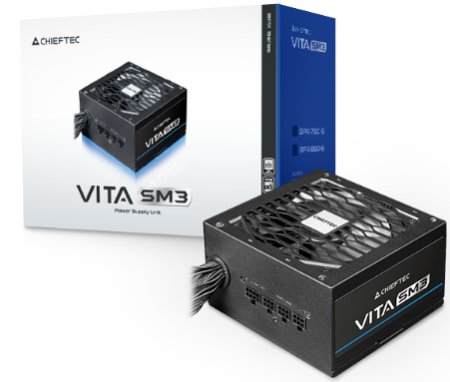 Фото Chieftec Vita SM3 BPX-750-C (ATX 3.1, 750W, 80 PLUS BRONZE, Active PFC, 120mm fan, Semi-modular Cable Management) Retail