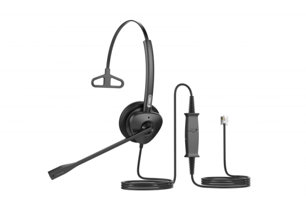 Fanvil HT301 Моно гарнитура RJ9, кож.зам., HD Audio, складной микрофон, 1,8м., 73г.