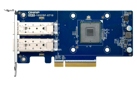 Фото QNAP Expansion Card QXG-10G2SF-X710 PCIe Gen3 x8 2x10GbE(SFP+)