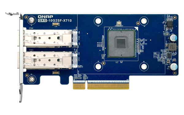 Фото QNAP Expansion Card QXG-10G2SF-X710 PCIe Gen3 x8 2x10GbE(SFP+)