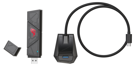 Фото ASUS ROG USB-BE92// BE92 // 567 + 1201 Mbps USB 3.0 Adapter + 2 antenna