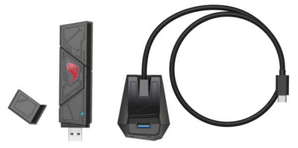Фото ASUS ROG USB-BE92// BE92 // 567 + 1201 Mbps USB 3.0 Adapter + 2 antenna