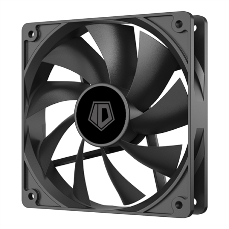 Фото ID-COOLING XF-120-K 120x120x25мм (60шт./кор, PWM, Low Noise, резиновые углы, 700-1800об/мин, черный) BOX