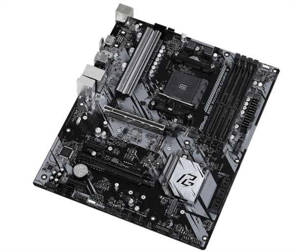 Фото ASROCK B550 PHANTOM GAMING 4, AM4, B550, 4*DDR4, 6*SATA, 2*M.2, 6*USB 3.2, 6*PCIx16, 2*PCIx1, 1*M.2 (Key E), HDMI, ATX