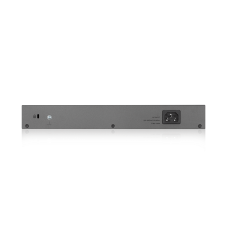 Фото Smart L2 PoE+ для IP-видеокамер Zyxel NebulaFlex Pro GS1350-18HP, rack 19", 16xGE PoE+, 2xCombo (SFP/RJ-45), бюджет PoE 250 Вт, питание до 250м, автоперезагрузка PoE-портов