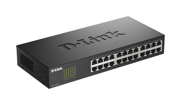 Фото D-Link Неуправляемый коммутатор, 24x100Base-TX, корпус металл