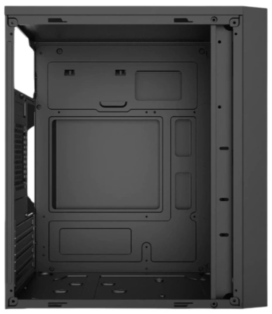 Фото Accord ACC-XA09 black w/o PSU mATX 1x80mm 1x120mm 2xUSB2.0 1xUSB3.0 audio bott PSU