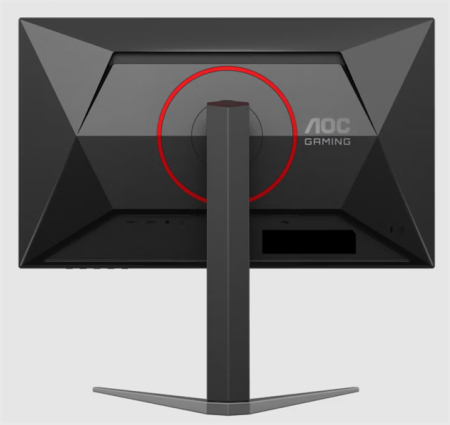 Фото 23,8" AOC Gaming 1920x1080 WLED 16:9 IPS 300cd, 1000:1, 80M:1, 1ms, 178°/178°, 2xHDMI, DP, 200Hz, Speakers, Tilt, Height, Swivel, Pivot, VESA, Internal, Black/Red, 3y