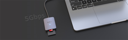 Фото Netac Flash card reader WK12, USB3.0 Type-C to mSD/SD (repl. NT09WK12-30GR)