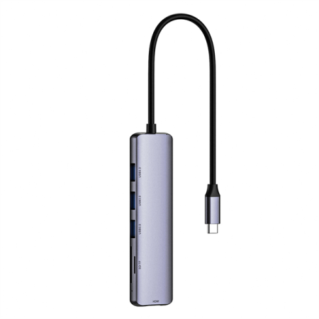 Фото Netac Hub WF14, Type-C to USB3.03+HDMI+mSD/SD 2.0 (repl. NT08WF14-30GR)