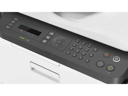 Фото HP Color Laser MFP 179fnw (p/c/s/f, A4, 600dpi, 18(4ppm),128Mb,ADF40,USB 2.0/ Wi-Fi/Eth10/100,AirPrint, 1tray 150, cartridges 700b &500cmy pages in box,repl.SL-C480FW) (4ZB97A#B19)
