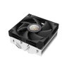 DEEPCOOL AN400 LGA1700/1200/115X/AM5/AM4 низкопрофильный 52,5 mm (27шт/кор, TDP 150W, PWM, Fan 120mm, 4 тепл. Трубок, Copper Base, White LED, черный) RET (R-AN400-BKNNMN-G)
