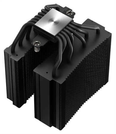 Фото DEEPCOOL ASSASSIN 4S LGA20XX/1700/1200/115X/AM5/AM4 (6шт/кор,TDP 250W, PWM, FAN 140mm + 120mm, DUAL Heatsink, 7 Heatpipe, Copper Base) RET (R-ASN4S-BKGPMN-G)