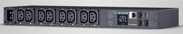 CyberPower PDU PDU41005 (PDU20SWHVIEC8FNET) Switched, 1U type, 16Amp, plug IEC 320 C20, (8) IEC 320 C13 -EOL
