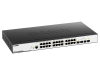 Фото D-Link Управляемый L2 коммутатор, 24x1000Base-T, 4x1000Base-X SFP, защита от статического электричества до 6 кВ, CLI, консольный порт RJ-45, RPS, поддержка Dying Gasp