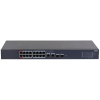 Фото DAHUA 16-портовый гигабитный PoE коммутатор с функцией облачного управления Порты: 16 RJ45 10/100/1000Мбит/с (PoE/PoE+/Hi-PoE), 2 RJ45 10/100/1000Мбит/с (uplink), 2 SFP 1000Мбит/с (uplink); мощность
