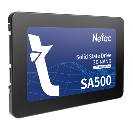 Фото Netac SSD SA500 512GB 2.5 SATAIII 3D NAND, R/W up to 520/450MB/s, TBW 240TB, 3y wty
