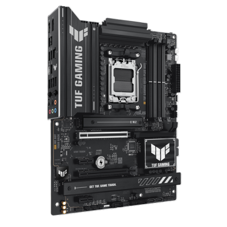 Фото ASUS TUF GAMING B850-PLUS WIFI, AM5, B850, 4*DDR5, 4*SATA, 3*M.2, 7*USB 3.2, 2*USB 2.0, Type-C, 3*PCIx16, 2*PCIx1, DP+HDMI, ATX; 90MB1J30-M0EAY0