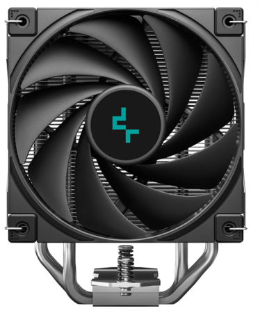 Фото DEEPCOOL AK400 DIGITAL SE LGA1700/1200/115X/AM5/AM4 (18шт/кор, TDP 220W, PWM, Fan 120mm, 4 тепл. трубки, ARGB, черный) RET (R-AK400-BKADMN-GJD)