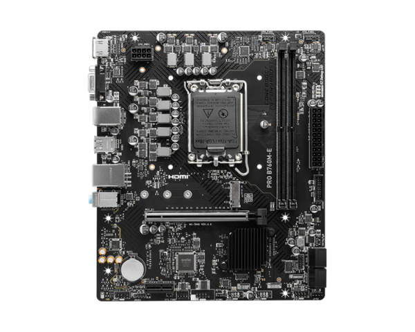 Фото MSI PRO B760M-E LGA1700/B760/2xDDR5/mATX/HDMI, VGA