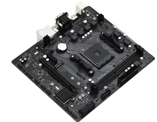 Фото ASROCK A520M-HDV, AM4, A520, 2*DDR4, 4*SATA, 1*M.2, 4*USB 3.2, 2*USB 2.0, 1*PCIx16, 1*PCIx1, D-Sub+DVI-D+HDMI, mATX