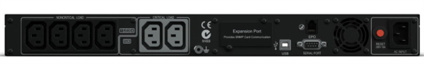 Фото CyberPower PR1000ELCDRT1U Line-Interactive 1000VA/670W USB/RS-232/EPO/SNMPslot (6 IEC С13)