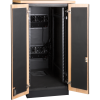 Фото Шкаф LANMASTER SOUNDPROOF звукоизолированный 24U 750x1130 мм, отделка под дерево, цвет лиственница