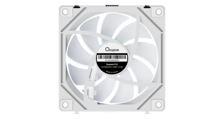 Фото Ocypus Gamma F12 UNI WH ARGB 3 IN 1, 3x120x120x25mm, 4-PIN PWM, 800-1800 RPM, 31 DBA MAX, HYDRO BEARING