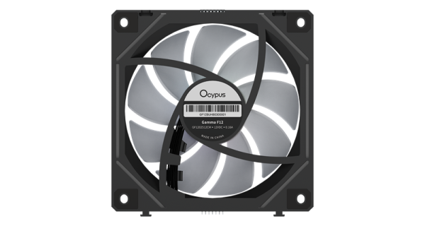 Фото Ocypus Gamma F12 UNI BK ARGB 3 IN 1, 3x120x120x25mm, 4-PIN PWM, 800-1800 RPM, 31 DBA MAX, HYDRO BEARING