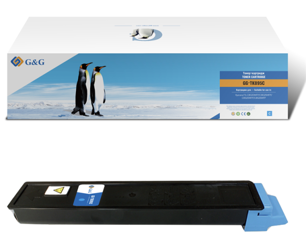 Тонер-картридж G&G GG-TK895C голубой (6000стр.) для Kyocera Mita FS C8020/C8020MFP/C8025/C8025MFP/C8520/C8520MFP/C8525/C8525MFP