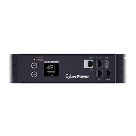 Фото CyberPower PDU PDU83401 3ph 0U, Switched MBO;11.5kW/16A,SNMP, plug IEC 309-16A; (24) IEC 320 C13 (6) IEC 320 C19 NEW