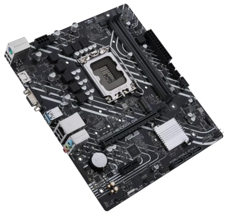 Фото ASUS PRIME H610M-K D4, LGA1700, H610, 2*DDR4, 4*SATA, 1*M.2, 2*USB 3.2, 4*USB 2.0, 1*PCIx16, 1*PCIx1, HDMI+D-Sub, mATX; 90MB1A10-M0EAY0
