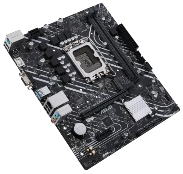 Фото ASUS PRIME H610M-K D4, LGA1700, H610, 2*DDR4, 4*SATA, 1*M.2, 2*USB 3.2, 4*USB 2.0, 1*PCIx16, 1*PCIx1, HDMI+D-Sub, mATX; 90MB1A10-M0EAY0