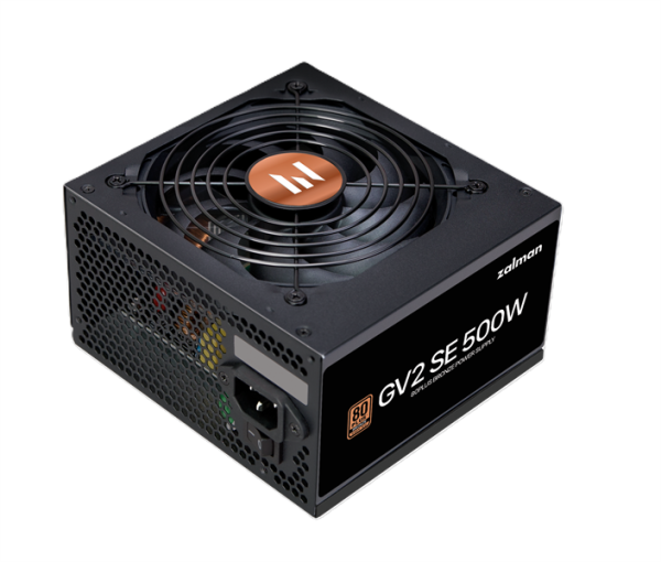 Фото Zalman ZM500-GV2SE, 500W, ATX12V v2.52, APFC, 12cm Fan, 80+ Bronze, Retail