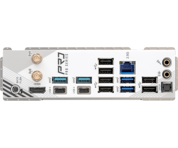 Фото ASROCK X870 PRO RS WIFI, AM5, X870, 4*DDR5, 4*SATA, 3*M.2, 6*USB 2.0, 4*USB 3.2, Type-C, 2*PCIx16, 1*M.2 (Key E), HDMI, ATX