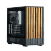 Фото ZALMAN P10 NAMU, MATX, BLACK, WINDOW, FRONT COVER WALNUT, 2x3.5", 3x2.5", 1xUSB TYPE-C, 1xUSB3.0, FRONT 2x120mm, REAR 1x120mm ARGB