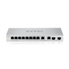 Фото Zyxel XGS1010-12, 8xGE, 2x1/2,5GE, 2xSFP+, настольный, бесшумный